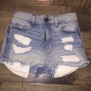 hollister short short high rise